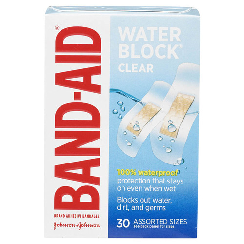 BAND-AID Water Block Plus Clear 30ct..