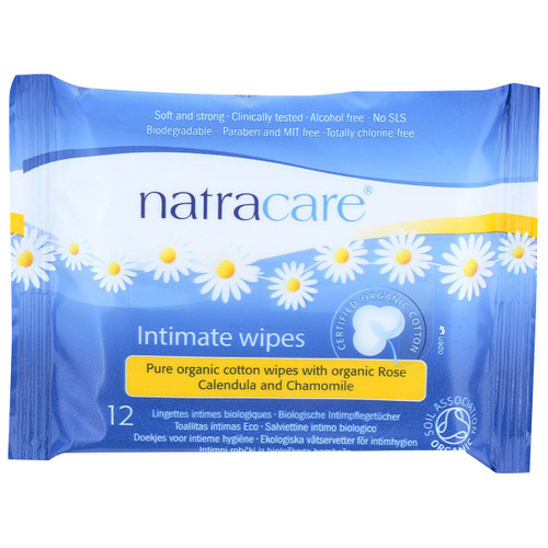 NATRACARE Wipes Intimate Cotton 12ct.