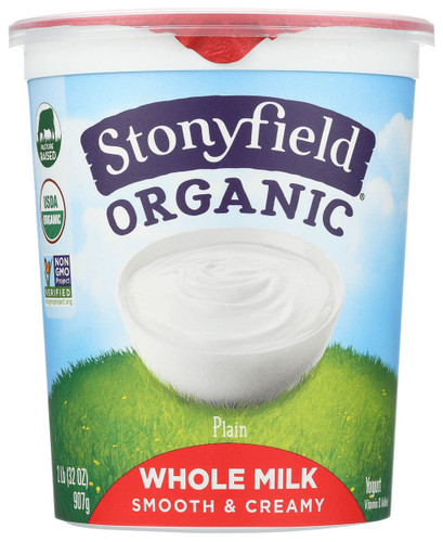 STONYFIELD FARM INC Organic Yogurt Whole Milk Plain 2lb