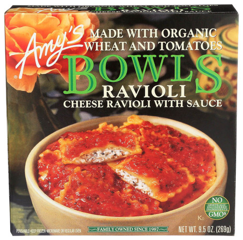 AMY'S Organic Bowl Ravioli Cheese Sauce