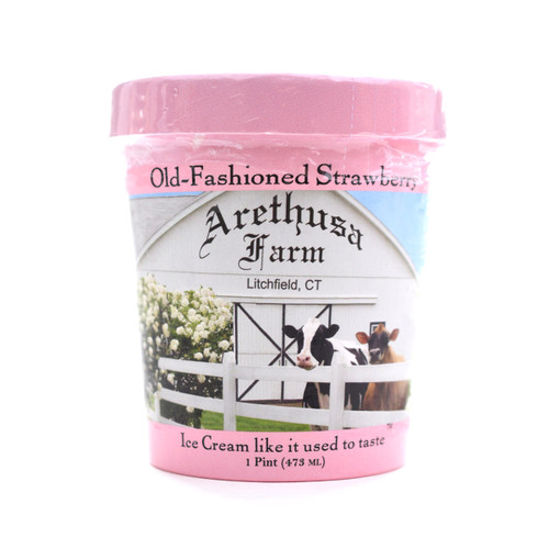 ARETHUSA FARM DAIRY Strawberry Ice Cream 1pt.