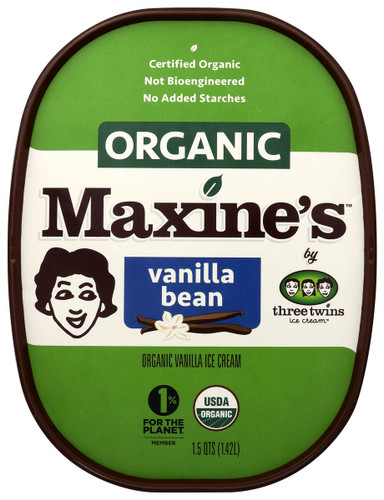 MAXINE'S Organic Vanilla Bean Ice Cream 1.5qt