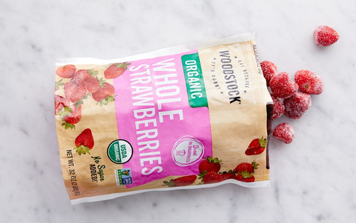 WOODSTOCK Organic Frozen Whole Strawberries