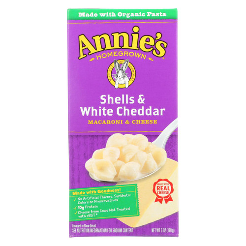 Annie's Homegrown Organic Shells & White Cheddar Macaroni & Cheese