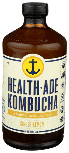HEALTH-ADE Organic Kombucha Ginger Lemon
