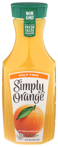 SIMPLY ORANGE Orange Juice, Pulp Free