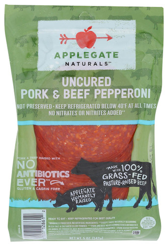 APPLEGATE NATURALS Uncured Pork & Beef Pepperoni 5oz.