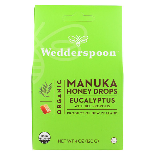 WEDDERSPOON Manuka Honey Drops Eucalyptus with Bee Propolis Organic