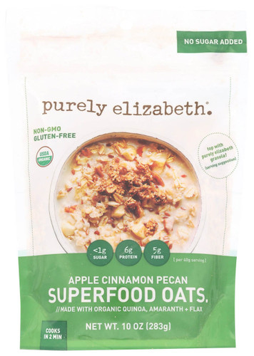 PURELY ELIZABETH Organic Oatmeal Apple Cinnamon Pecan