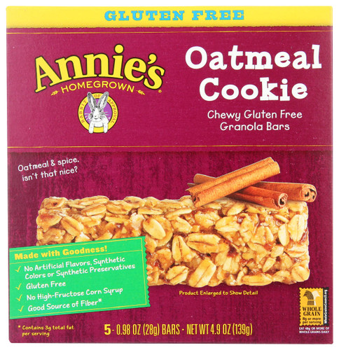 ANNIE'S Organic Granola Bar Oatmeal Cookie