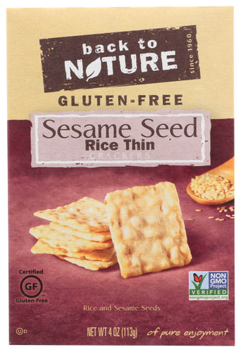 BACK TO NATURE Cracker Sesame Seed Gluten Free