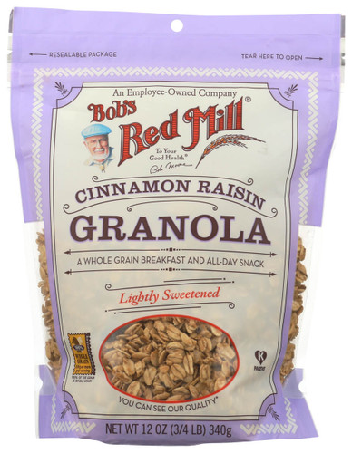 BOB'S RED MILL Granola, Cinnamon Raisin