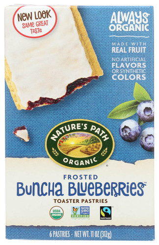 NATURE'S PATH Organic Toaster Pastries, Frosted Blueberries