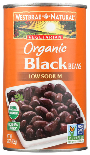 WESTBRAE Black Beans Organic Fat Free