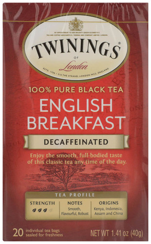 TWININGS English Breakfast Decaf Tea 20ct