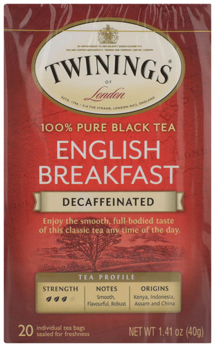 Twinings of London? Pure Mint 20 ct Premium Black Tea Bags 1.41 oz. Box