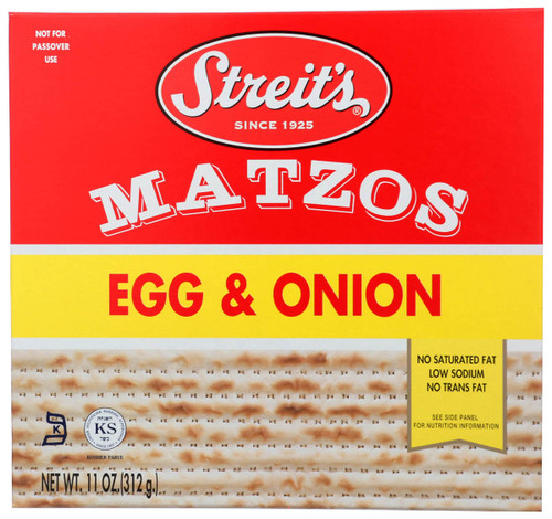 STREIT Egg & Onion Matzo