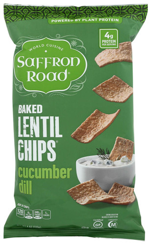 SAFFRON ROAD Cucumber Dill Baked Lentil Chips