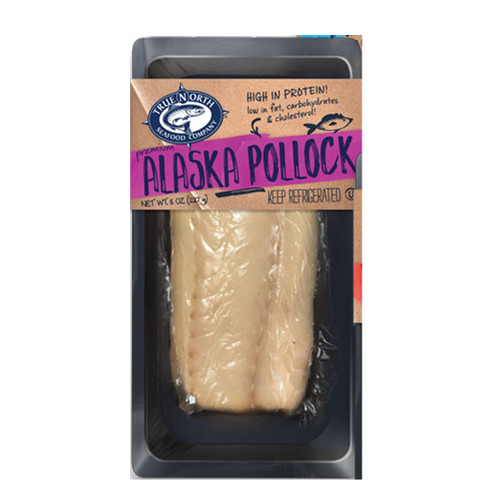 A NEW CROWD FAVORITE, POLLOCK IS SUSTAINABLY-CAUGHT IN THE ICY WATERS OF ALASKA AND ITS DELICATE FLAVOR PAIRS BEAUTIFULLY WITH OUR SIGNATURE SOUTHWEST SPICE BLEND. THE VERSATILITY AS A TENDER, FLAKY WHITEFISH AND INHERENT APTITUDE TO SERVE AS A BLANK CANVAS FOR A VARIETY OF SPICE BLENDS AND PREPARATIONS. THE ALASKA POLLOCK FISHERY IS THE WORLD’S LARGEST SUSTAINABLE FISHERY. THE WILD ALASKA POLLOCK USED IN THE TRUE NORTH SEAFOOD PRODUCT LINE IS MSC CERTIFIED.