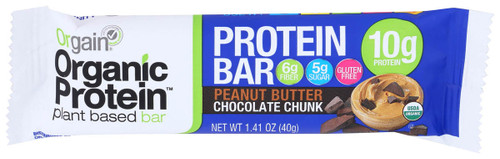 ORGAIN Organic Protein Bar Peanut Butter Chocolate Chunk