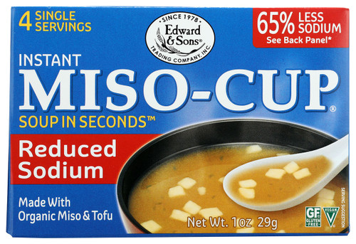 EDWARD & SONS Miso-Cup Reduced Sodium Soup with Organic Miso & Tofu