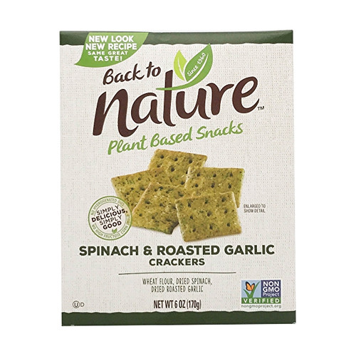 BACK TO NATURE Cracker Spinach Roast Garlic