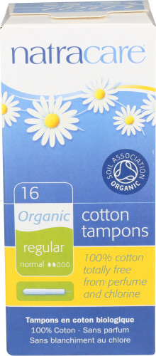 NATRACARE Organic Tampons w/ Applicator Regular, 16ct.