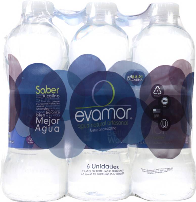 EVAMOR Natural Artesian Water 6ct.