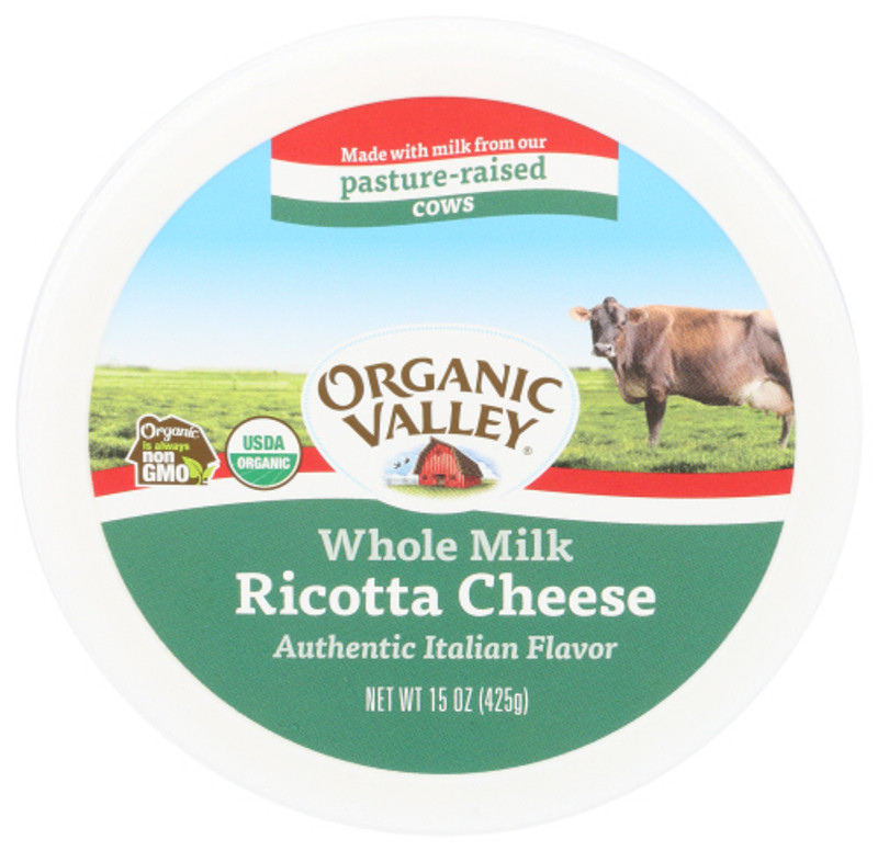 ORGANIC VALLEY Whole Milk Ricotta Cheese