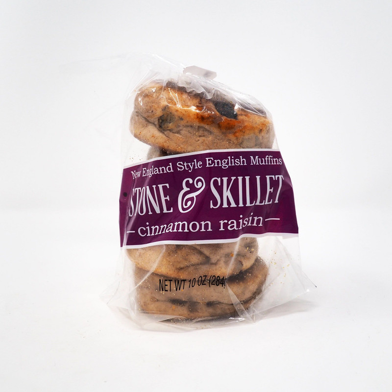 STONE & SKILLET New England Style Cinnamon Raisin English Muffins