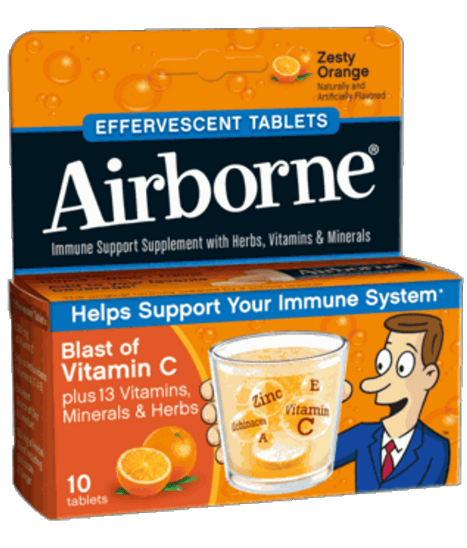 AIRBORNE Zesty Orange 10ct.