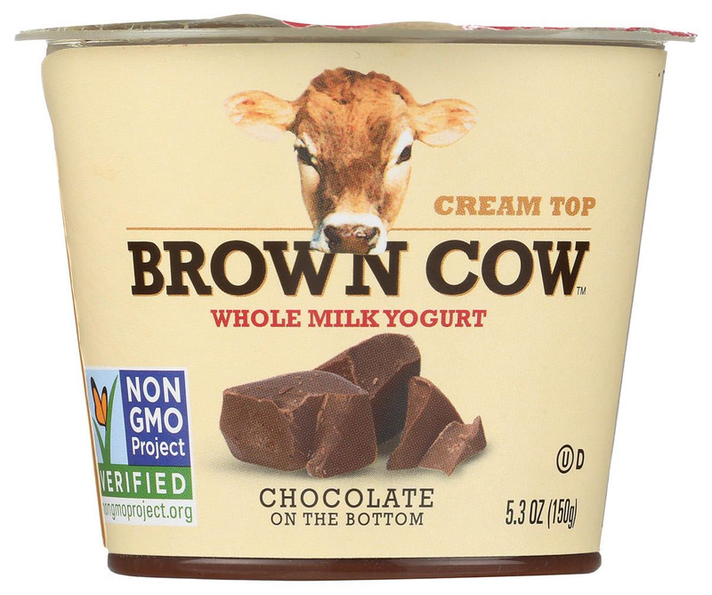 BROWN COW WEST Whole Milk Cream Top Chocolate Yogurt 5.3oz