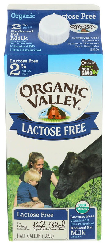 ORGANIC VALLEY Lactose-Free Non-Fat Milk 0.5gal.
