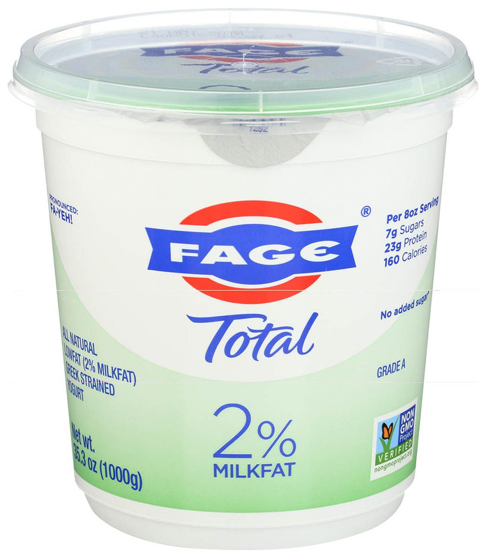 FAGE Total Greek Yogurt 2%, Plain 35.3oz.