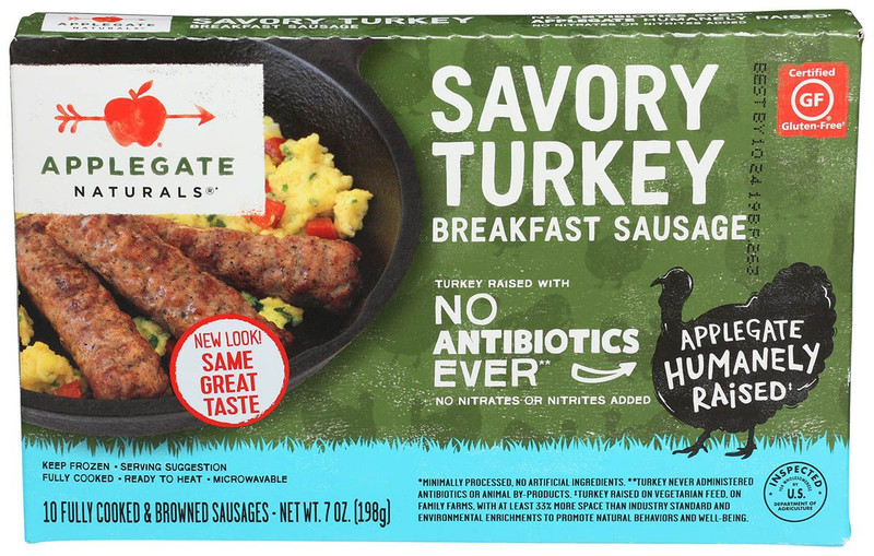 APPLEGATE NATURALS Savory Turkey Breakfast Sausage