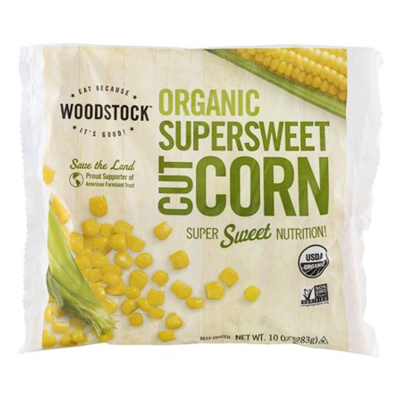 WOODSTOCK Organic Frozen Supersweet Cut Corn