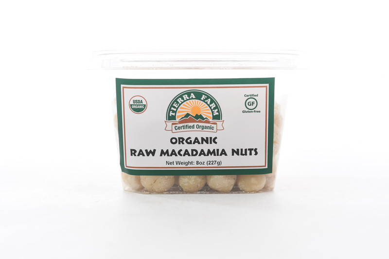 TIERRA FARMS Organic Raw Macadamia Nuts