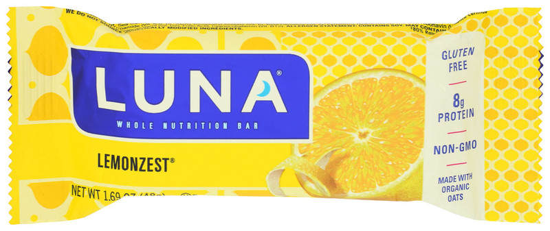 LUNA Bar Organic Lemon Zest