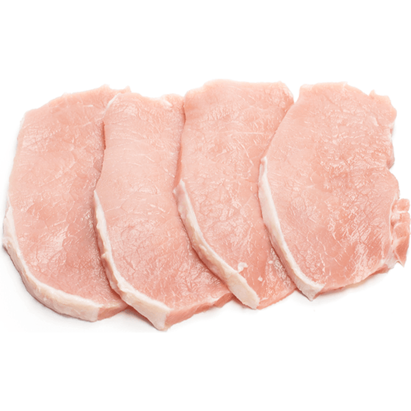 Center Cut Thin Boneless Pork Chops (Per Pound)