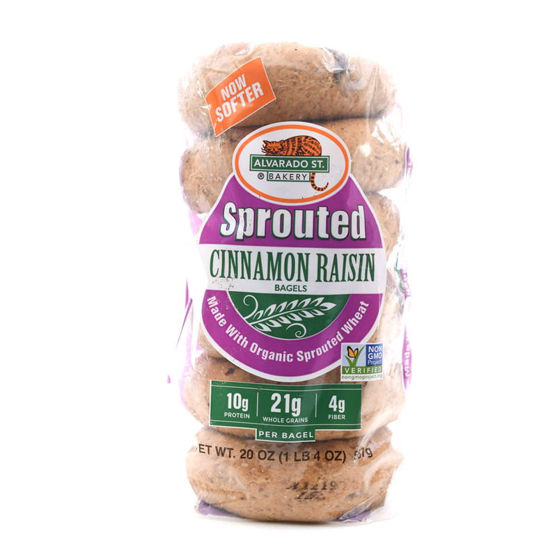 ALVARADO ST. BAKERY Organic Cinnamon Raisin Bagels