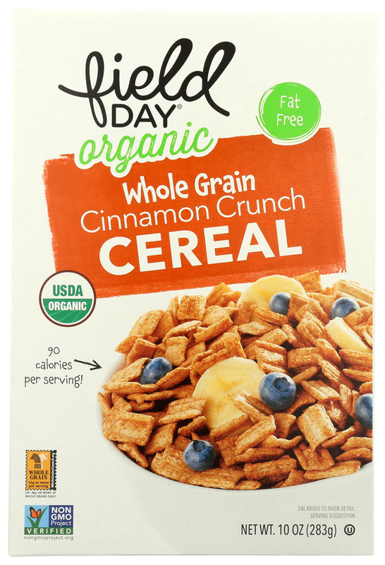 FIELD DAY Organic Cereal, Whole Grain Cinnamon Crunch