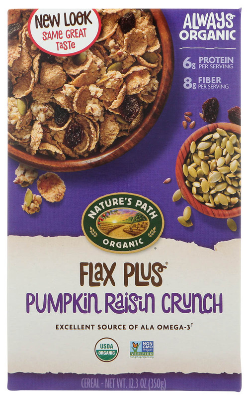 NATURE'S PATH Organic Cereal, Pumpkin Raisin Crunch with Flax