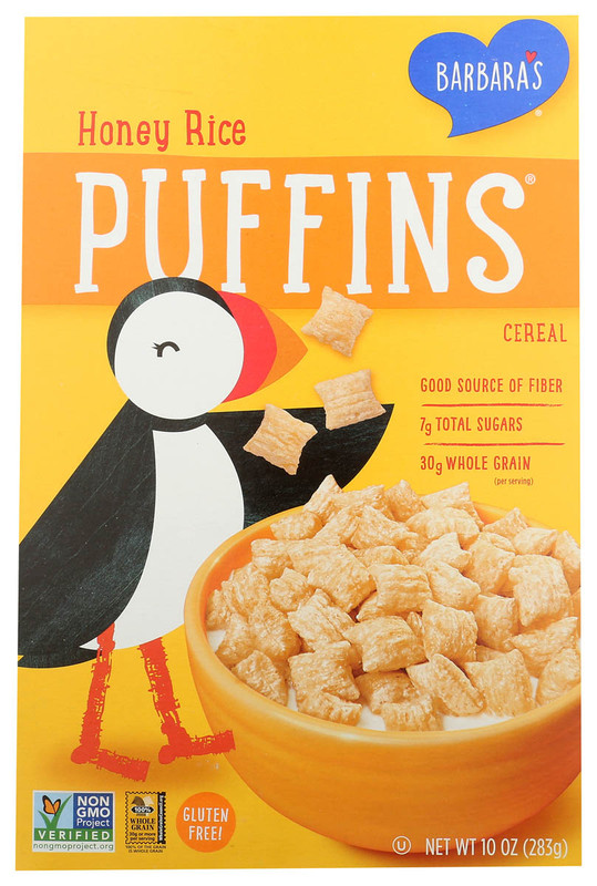 BARBARA'S Cereal, Honey Rice Puffins