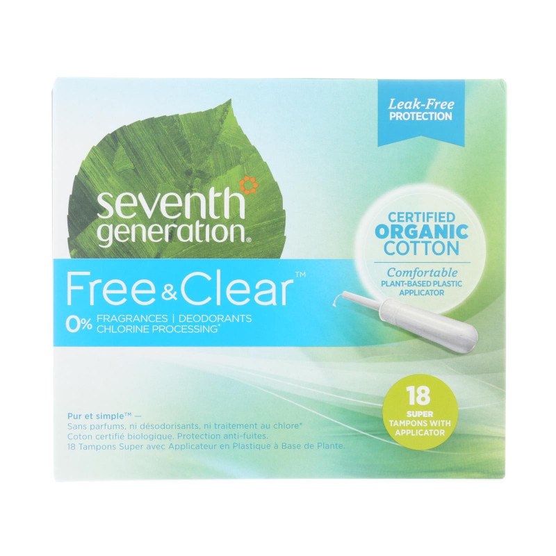 SEVENTH GENERATION Tampons Super 18ct