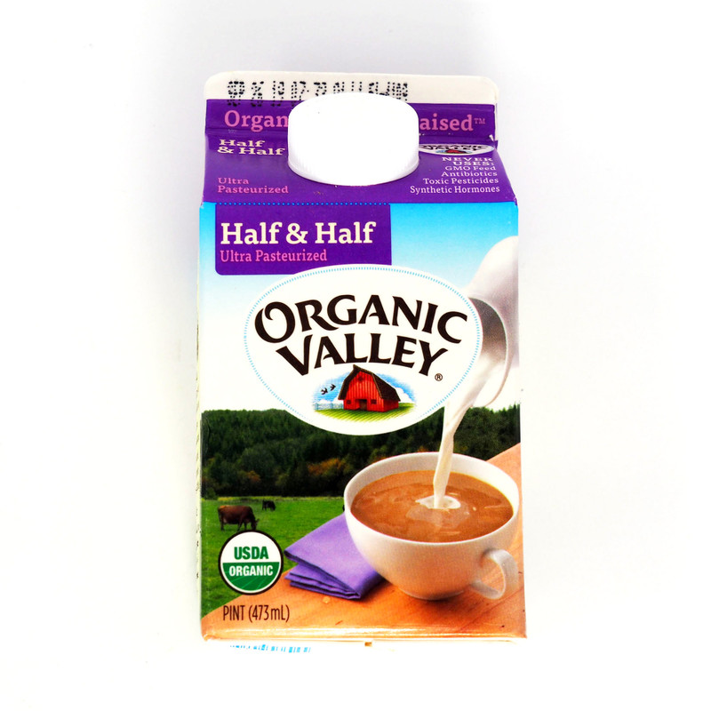 ORGANIC VALLEY Half & Half 1pt.