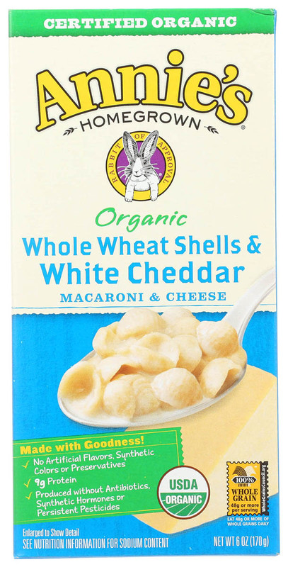 ANNIE'S Organic Shells & Cheddar Whole Wheat