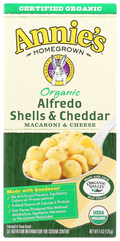 ANNIE'S Organic Alfredo Shells & Cheddar