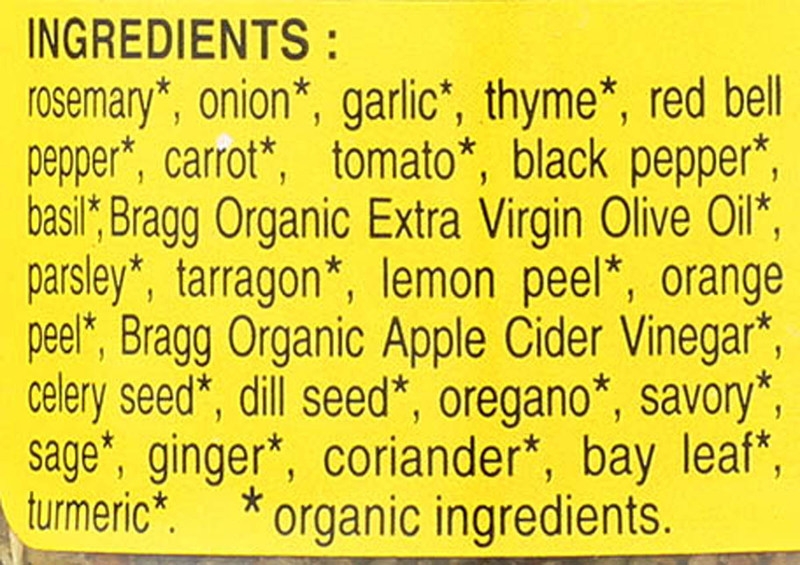 Bragg Organic sprinkle 24 herbs & spices Review