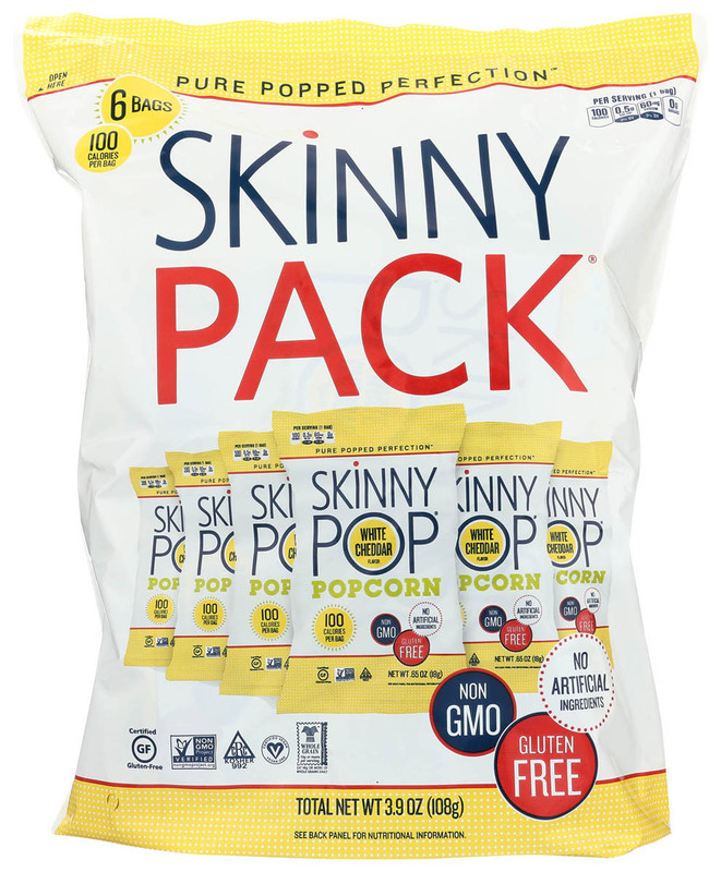SKINNY POP Popcorn 100 Calorie Bags White Cheddar