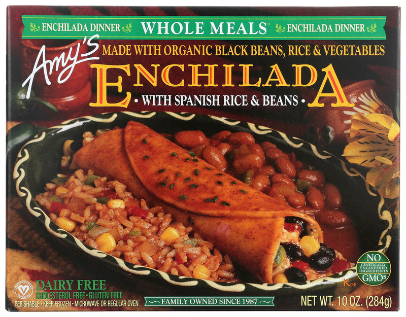 AMY'S Organic  Whole Meal Enchilada with Spanish Rice and Beans